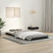 vidaXL - Bedframe - massief - grenenhout - zwart - 90x200 - cm