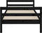 vidaXL - Bedframe - massief - grenenhout - zwart - 90x200 - cm