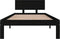 vidaXL - Bedframe - massief - grenenhout - zwart - 90x200 - cm