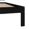 vidaXL - Bedframe - massief - grenenhout - zwart - 90x200 - cm