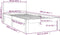vidaXL - Bedframe - massief - grenenhout - zwart - 90x200 - cm