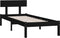 vidaXL - Bedframe - massief - grenenhout - zwart - 90x200 - cm