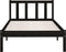 vidaXL - Bedframe - massief - grenenhout - zwart - 90x200 - cm