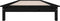 vidaXL - Bedframe - massief - grenenhout - zwart - 90x200 - cm
