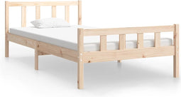 vidaXL - Bedframe - massief - hout - 100x200 - cm