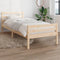 vidaXL - Bedframe - massief - hout - 100x200 - cm
