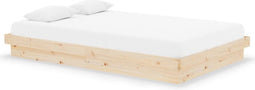 vidaXL - Bedframe - massief - hout - 120x190 - cm