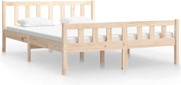 vidaXL - Bedframe - massief - hout - 120x190 - cm