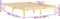 vidaXL - Bedframe - massief - hout - 120x190 - cm