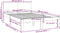 vidaXL - Bedframe - massief - hout - 120x190 - cm