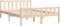 vidaXL - Bedframe - massief - hout - 120x190 - cm