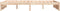 vidaXL - Bedframe - massief - hout - 120x190 - cm