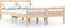 vidaXL - Bedframe - massief - hout - 120x190 - cm