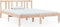 vidaXL - Bedframe - massief - hout - 135x190 - cm - Double