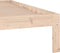 vidaXL - Bedframe - massief - hout - 135x190 - cm - Double
