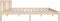 vidaXL - Bedframe - massief - hout - 135x190 - cm - Double