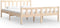 vidaXL - Bedframe - massief - hout - 135x190 - cm