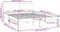 vidaXL - Bedframe - massief - hout - 135x190 - cm