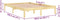 vidaXL - Bedframe - massief - hout - 135x190 - cm
