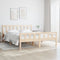 vidaXL - Bedframe - massief - hout - 135x190 - cm