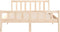 vidaXL - Bedframe - massief - hout - 135x190 - cm