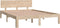 vidaXL - Bedframe - massief - hout - 135x190 - cm