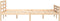 vidaXL - Bedframe - massief - hout - 135x190 - cm