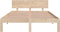 vidaXL - Bedframe - massief - hout - 135x190 - cm