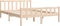 vidaXL - Bedframe - massief - hout - 135x190 - cm