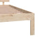 vidaXL - Bedframe - massief - hout - 135x190 - cm