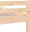 vidaXL - Bedframe - massief - hout - 135x190 - cm