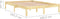 vidaXL - Bedframe - massief - hout - 135x190 - cm