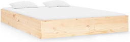 vidaXL - Bedframe - massief - hout - 140x190 - cm
