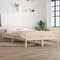 vidaXL - Bedframe - massief - hout - 140x190 - cm