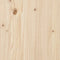 vidaXL - Bedframe - massief - hout - 140x190 - cm
