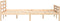 vidaXL - Bedframe - massief - hout - 140x190 - cm