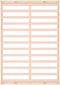 vidaXL - Bedframe - massief - hout - 140x190 - cm