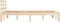 vidaXL - Bedframe - massief - hout - 140x190 - cm