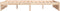vidaXL - Bedframe - massief - hout - 140x190 - cm