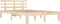 vidaXL - Bedframe - massief - hout - 140x190 - cm