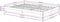 vidaXL - Bedframe - massief - hout - 140x190 - cm