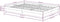 vidaXL - Bedframe - massief - hout - 140x200 - cm