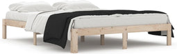 vidaXL - Bedframe - massief - hout - 150x200 - cm - King - Size