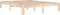 vidaXL - Bedframe - massief - hout - 150x200 - cm - King - Size