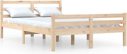 vidaXL - Bedframe - massief - hout - 150x200 - cm