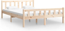 vidaXL - Bedframe - massief - hout - 150x200 - cm