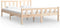 vidaXL - Bedframe - massief - hout - 150x200 - cm
