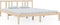 vidaXL - Bedframe - massief - hout - 150x200 - cm