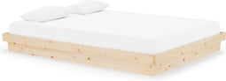 vidaXL - Bedframe - massief - hout - 150x200 - cm