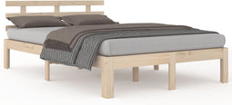 vidaXL - Bedframe - massief - hout - 150x200 - cm